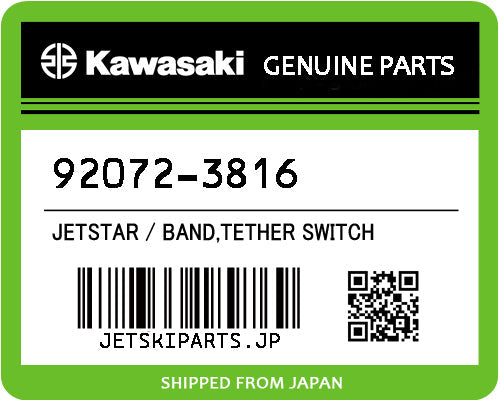 Kawasaki BAND,TETHER SWITCH Brand New #92072-3816