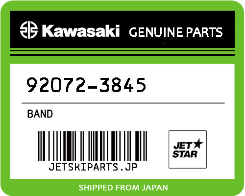 Kawasaki BAND Brand New #92072-3845