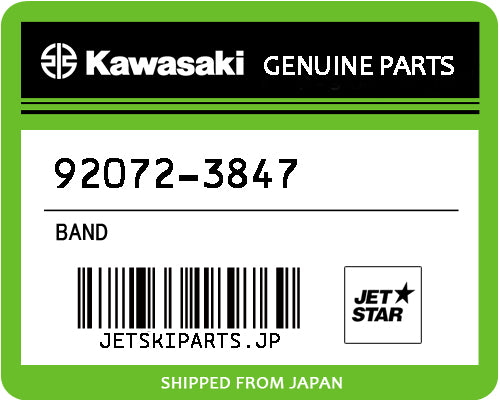 Kawasaki BAND Brand New #92072-3847