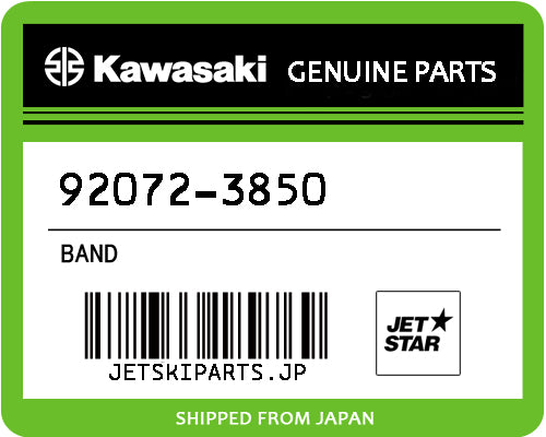 Kawasaki BAND Brand New #92072-3850
