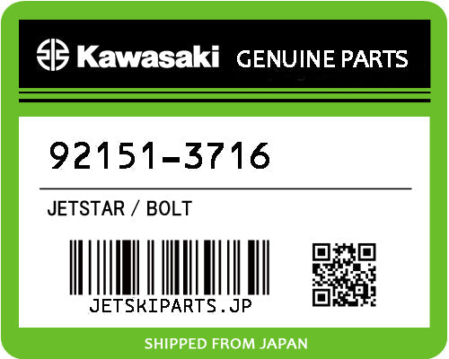 Kawasaki BOLT Brand New #92151-3716