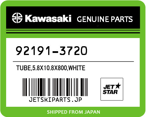 Kawasaki TUBE,5.8X10.8X800,WHITE Brand New
