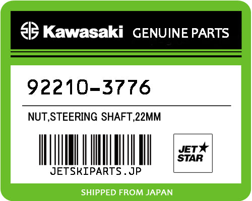 NUT,STEERING SHAFT,22MM
