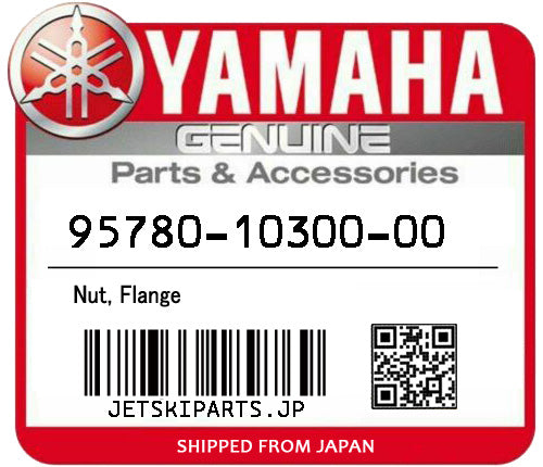 YAMAHA NUT, FLANGE Brand New #95780-10300-00