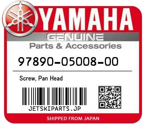 YAMAHA SCREW, PAN HEAD Brand New #97890-05008-00