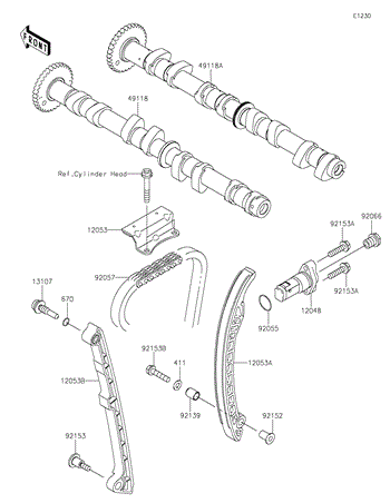2025 JET SKI ULTRA 310X -  Camshaft(s)/Tensioner