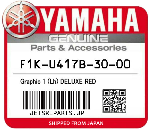 YAMAHA GRAPHIC 1 (LH) DELUXE RED Brand New #F1K-U417B-30-00