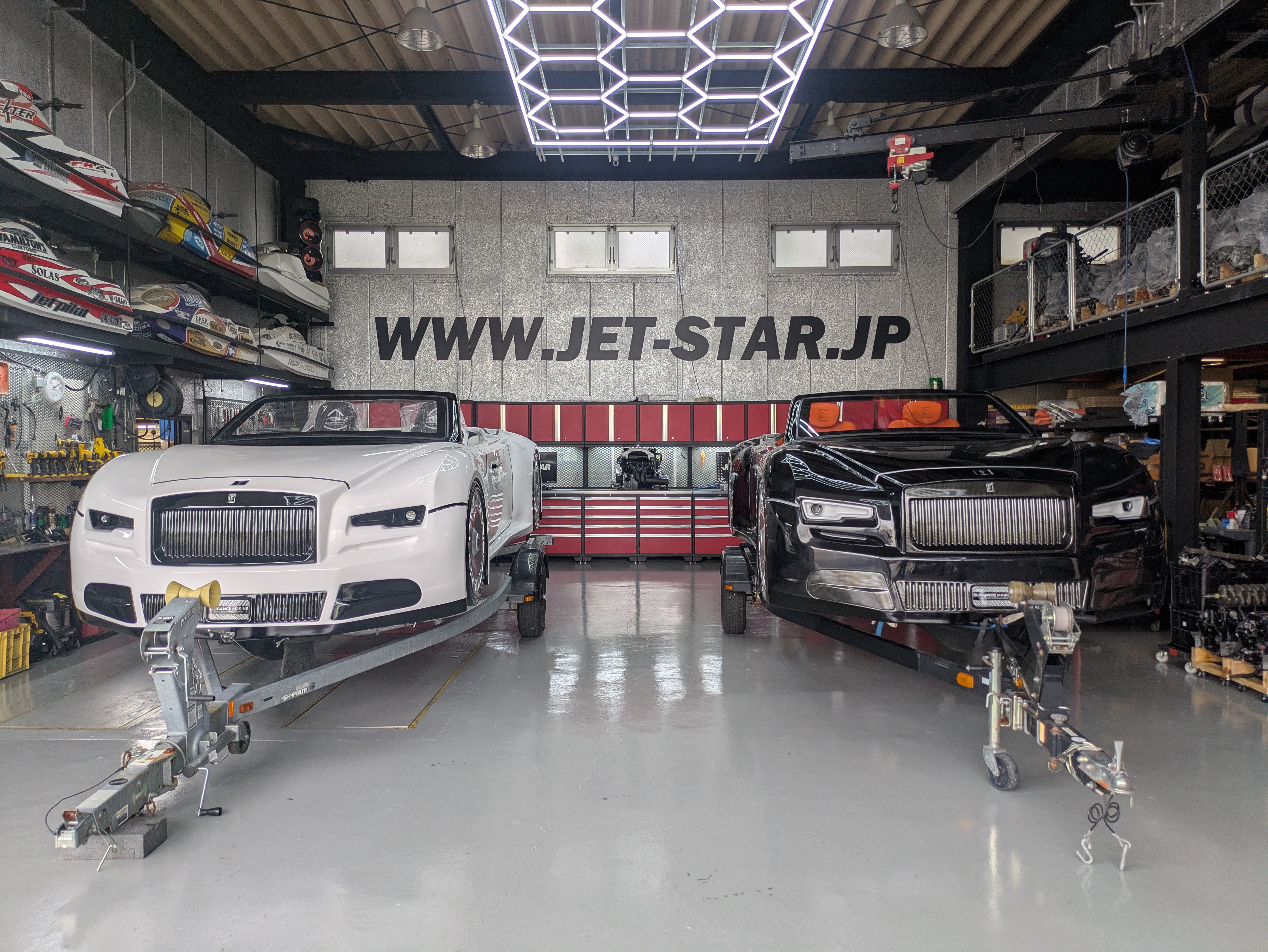 JetstarJetcar Model-R white [Brand new Hull, Used equipment]