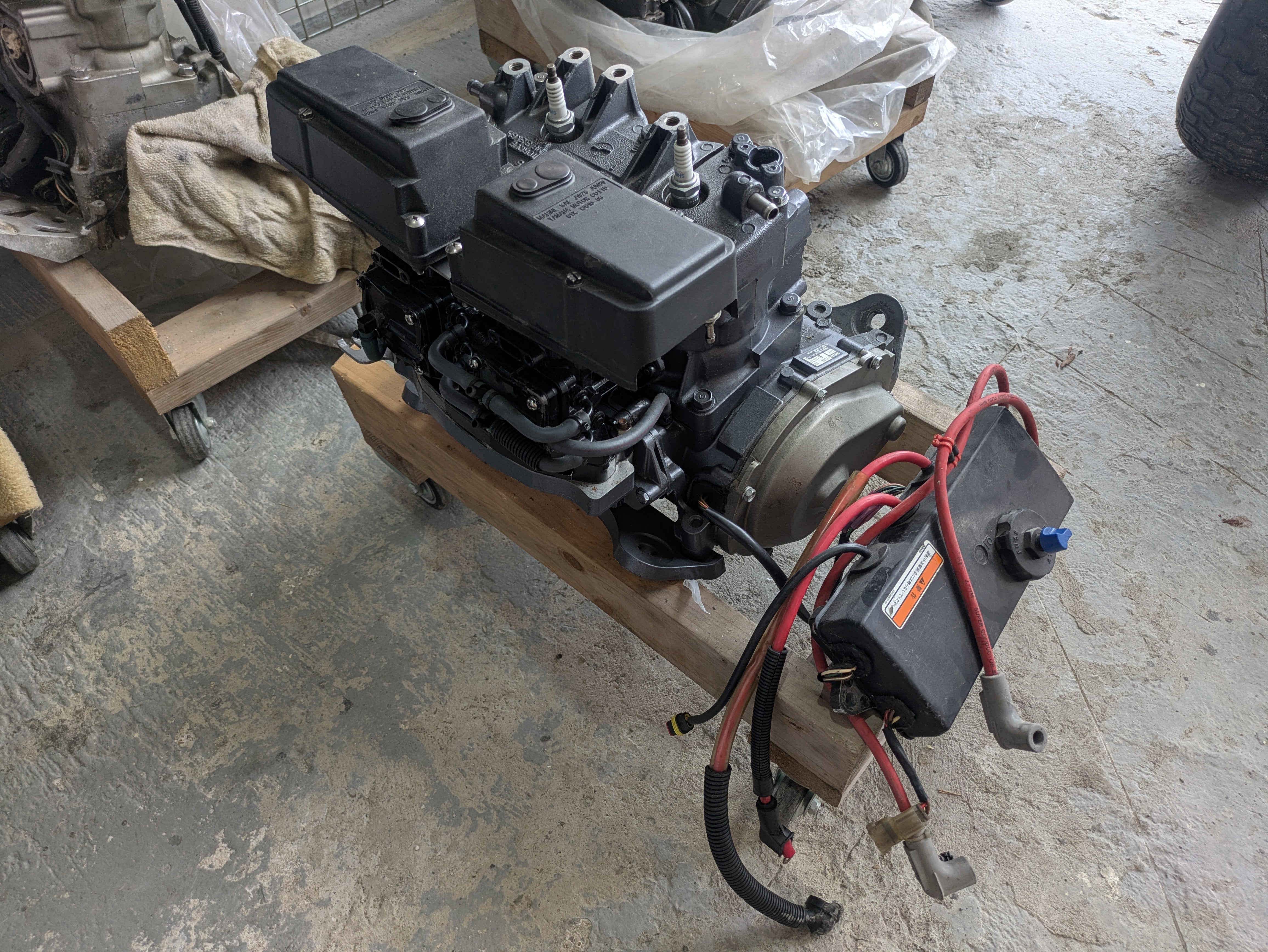 YAMAHA 2st 760cc 90HP, Complete engine Fresh water use only, Used [X2511-03]